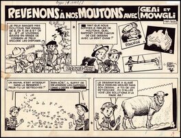 Eddy Paape - Revenons à nos moutons - Planche originale