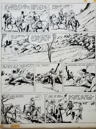 Gérald Forton - BOB MORANE  T7 LA VALLEE DES CROTALES - Planche originale