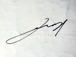 Signature au dos de la planche Signature au dos de la planche