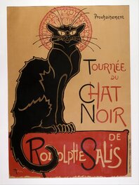 Affiche chat noir