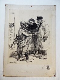 Théophile Alexandre Steinlen - On ne s'en fait pas... - Original Illustration