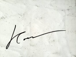 Signature au dos de la planche