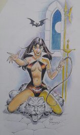 Luis Dominguez - Vampirella by Luis Dominguez - Original Illustration