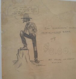 Bill Bill Everett -early Tramp art - Everett - Illustration originale