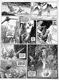 Régis Loisel - La Quête de l'oiseau du temps p17 T1 - Planche originale