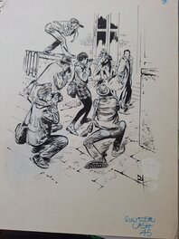 René Follet - Cash (Sullitzer) - Illustration originale