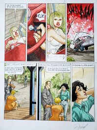 Renaud - LA ROUTE JESSICA T LE DESIR ET LA VIOLENCE couleur directe - Planche originale