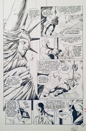 Planche originale - Tota, Photonik#39, Bas les masques, chapitre 2, Bluff, planche n°12, Spidey#44,1983.