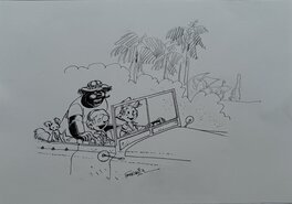 Jean-Claude Fournier - Spirou - Illustration originale