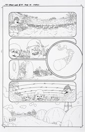 Martin Morazzo - Ice Cream Man: Flight of the Figglybumps (Death of a Cartoonist) - Planche originale