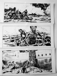 Guy Mouminoux - Les naufragés du Pacifique - Planche originale