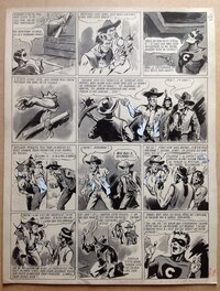 La planche originale 9 ( 47 ) de Avril 1952 au format entier de 25 X 32,5 Cm La planche originale 9 ( 47 ) de Avril 1952 au format entier de 25 X 32,5 Cm