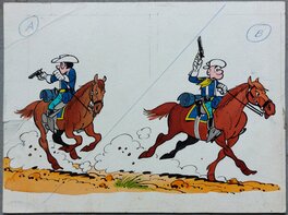 Louis Salvérius - Dessin original aquarelles des Tuniques par Salvérius années 70 - Comic Strip