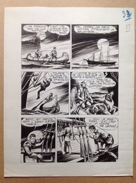 La planche originale 33 de Thunder Jack de Aout 1955 au format entier de 25 X 33 Cm