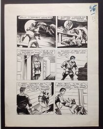 La planche originale 36 de Thunder Jack de Aout 1955 au format entier de 25 X 33 Cm La planche originale 36 de Thunder Jack de Aout 1955 au format entier de 25 X 33 Cm