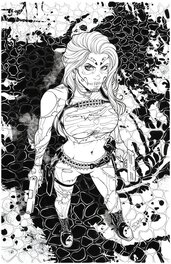 Sorah Suhng - La Muerta - Issue 9 "Devious" Battle Cover - Couverture originale