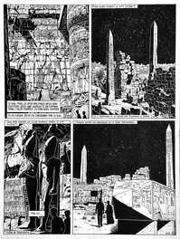 Dominique Hé - Marc Mathieu, T. 1 Le Faucon de Mû - Planche originale