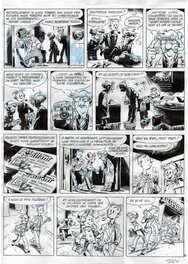 Spirou et Fantasio - Planche originale