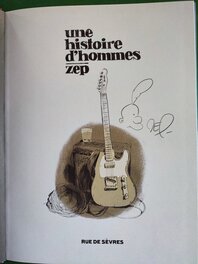 Zep, illustration originale, portrait de Titeuf, "Une Histoire d'Hommes".