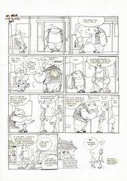 Zep - ZEP - TITEUF, TOME 12 - PLANCHE ORIGINALE "MON PAPA, C'EST LE PLUS FORT" - Comic Strip