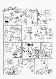 Zep - ZEP - TITEUF, TOME 5 - PLANCHE ORIGINALE "LE COURS D'ENVIRONNEMENT" - Comic Strip