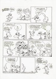 Zep - ZEP - TITEUF, TOME 6 - PLANCHE ORIGINALE "BOYCOTT" - Comic Strip