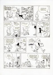Zep - ZEP - TITEUF, TOME 6 - PLANCHE ORIGINALE "LA MENACE PAUVRE" - Comic Strip