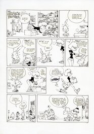 Zep - ZEP - TITEUF, TOME 6 - PLANCHE ORIGINALE "LA MENACE PAUVRE" - Planche originale