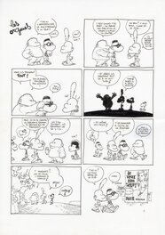 Zep - ZEP - TITEUF, TOME 7 - PLANCHE ORIGINALE "LES ORGANES" - Comic Strip