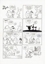 Zep - ZEP - TITEUF, TOME 7 - PLANCHE ORIGINALE "LES ORGANES" - Planche originale