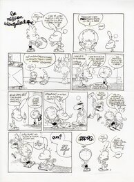 Zep - ZEP - TITEUF, TOME 8 - PLANCHE ORIGINALE "LA MISSION INTERGALACTIQUE" - Comic Strip