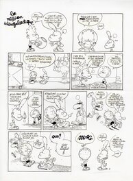 Zep - ZEP - TITEUF, TOME 8 - PLANCHE ORIGINALE "LA MISSION INTERGALACTIQUE" - Planche originale