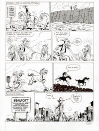 Blutch - Blutch - LES INDOMPTÉS - HOMMAGE À LUCKY LUKE - PLANCHE ORIGINALE 24 - Comic Strip