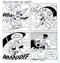 Henri Dufranne - Tout ça c'est du vent - Gai Luron #14, p.129 - Comic Strip