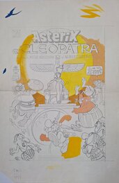 Bruno Napoli - Affiche crayonné du film Astérix et Cléopâtre - Couverture originale