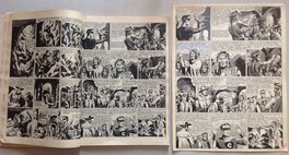 A Gauche la page de Fin du BB 66 et début du 67 avec la page en N&B pour L'intégrale 3 AVENTURES de 1953 . A Gauche la page de Fin du BB 66 et début du 67 avec la page en N&B pour L'intégrale 3 AVENTURES de 1953 .