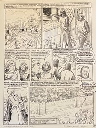 Jean-Christophe Vergne - Jean-Christophe Vergne, planche originale, "Le Coeur de Lion". - Comic Strip