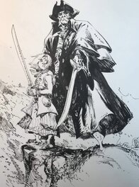 Mathieu Lauffray - Long John Silver - Original Illustration