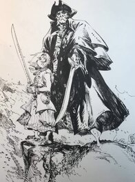 Mathieu Lauffray - Long John Silver - Illustration originale