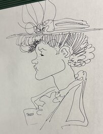 Jacques Tardi - Adèle blanc sec - Illustration originale