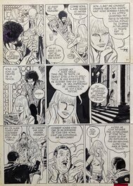 Robert Gigi - Gigi, Scarlett Dream#4, Ombres sur Venise, planche n°11 refusée, 1980. - Comic Strip