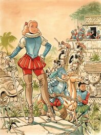 Félix Meynet - Hommage à Bob et Bobette - Original Illustration