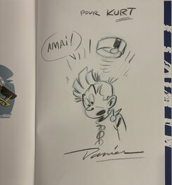 Daan Jippes - Dedicace Spirou - Planche originale