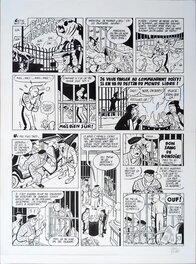 Planche originale - Le Spirou de… - Le groom vert-de-gris, page 57