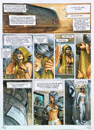 Juan Giménez - Le Quatrième Pouvoir Tome 4:  L'Île D-7, Planche originale couleur 27 - Comic Strip
