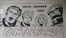 Jean-Yves Mitton - Mots croisés des Fantastiques - Illustration originale