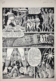 Georges Pichard - Très jolie planche 45 du Tome 1 de Bornéo Jo - Comic Strip