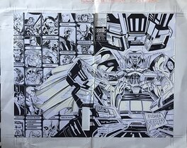 Atelier Lug/Semic - Facteur X#38, Couverture de montage avec documents, Semic, 1995. - Comic Strip