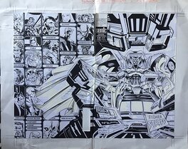Atelier Lug/Semic - Facteur X#38, Couverture de montage avec documents, Semic, 1995. - Original Cover