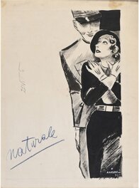 Réné Gruau - René GRUAU - Naturale - Illustration publicité à l'encre - Planche originale